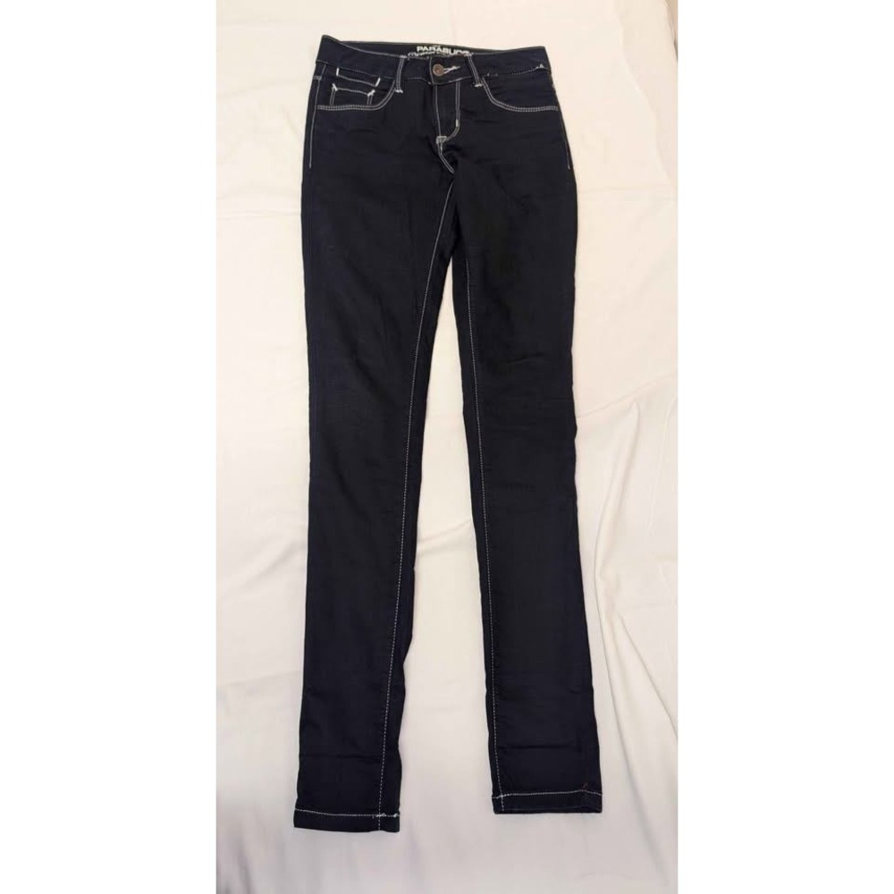 Parasuco Ruby Fit Jeans Womens‎ 26 Dark Wash Low Rise Bootcut Y2K Stretch